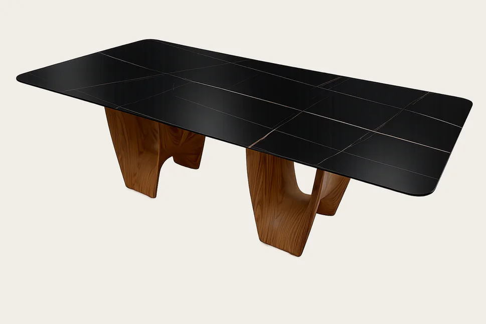 Mesa de Jantar Portale — tampo e base em fibra de vidro